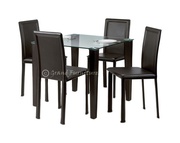Glass Dining Table & Dining Room Furniture (Quito Contemporary)